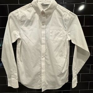 Janie and Jack White Dotted Men's Shirt